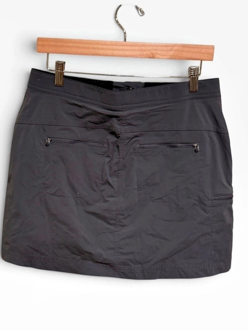 L.L.Bean InterMo 290595 Black Mini Skort Size 6